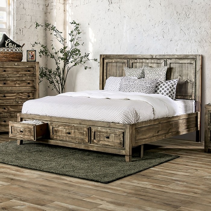 Oakridge Rustic Storage Bed
