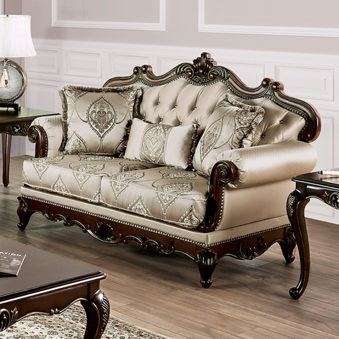 Veracruz Traditional Loveseat with Rolled Arms