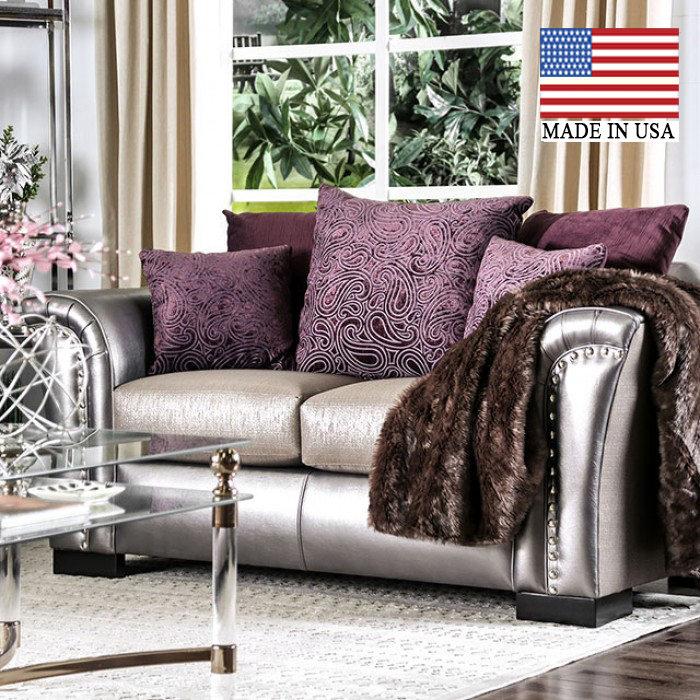 Benigno Transitional Style Loveseat 