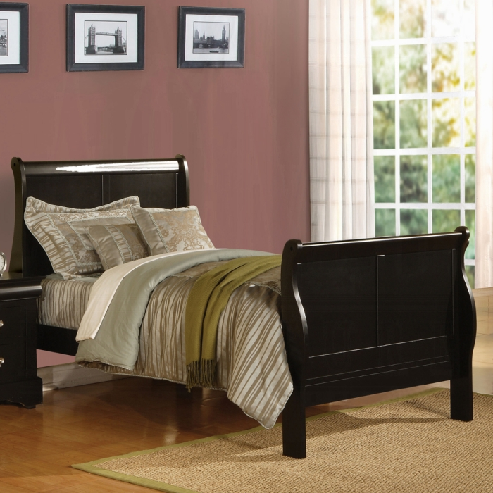 Louis Philippe III Sleigh Bed