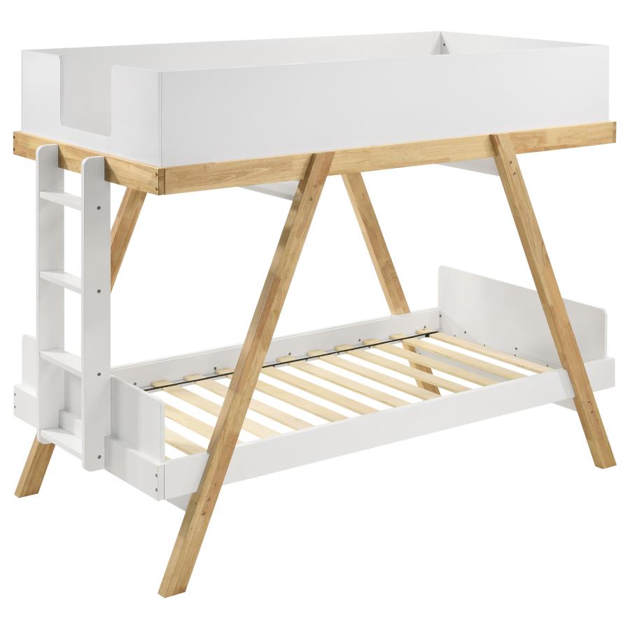 Frankie Wood Twin Over Twin Bunk Bed