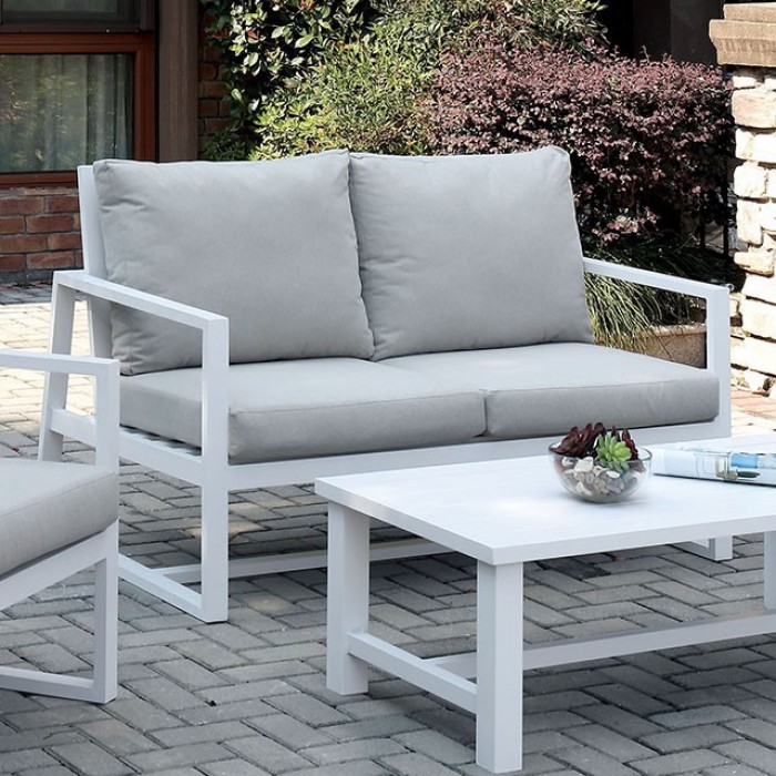India Plank Style Design Patio Loveseat