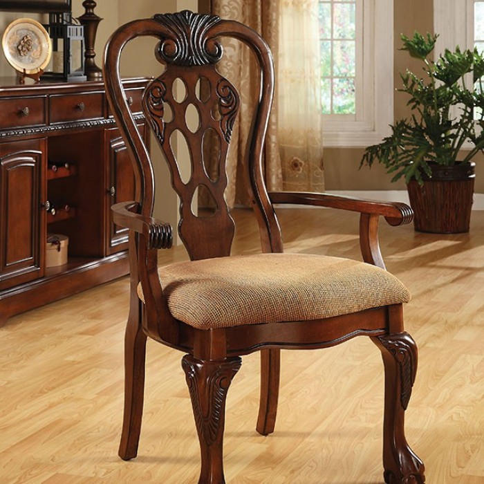 Georgetown Intricate Back Design Arm Chair Set of 2