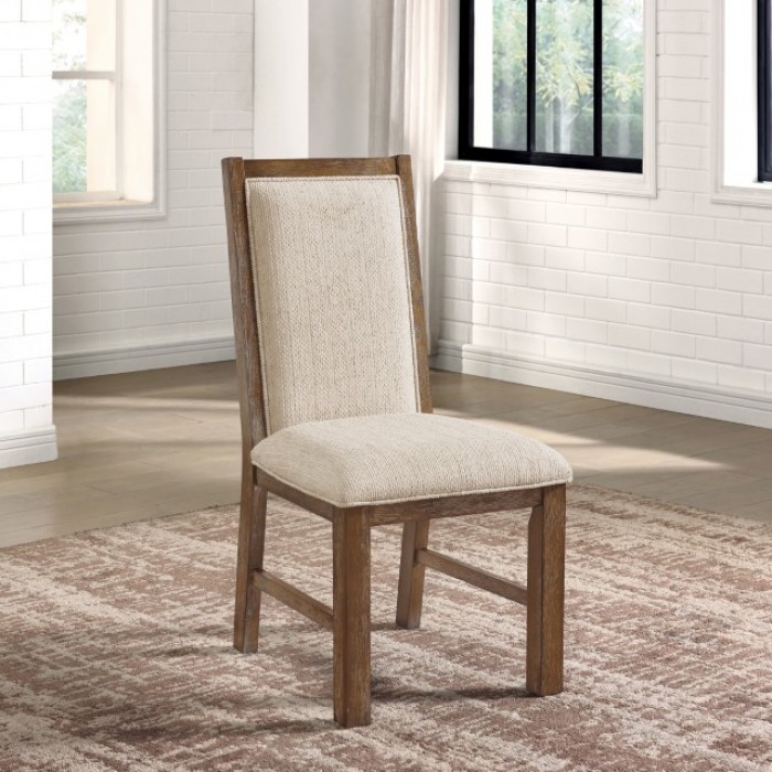 Monclova Rustic Oak Chair Set of 2