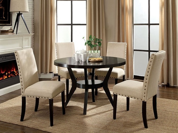Downtown Transitional Round Dining Table