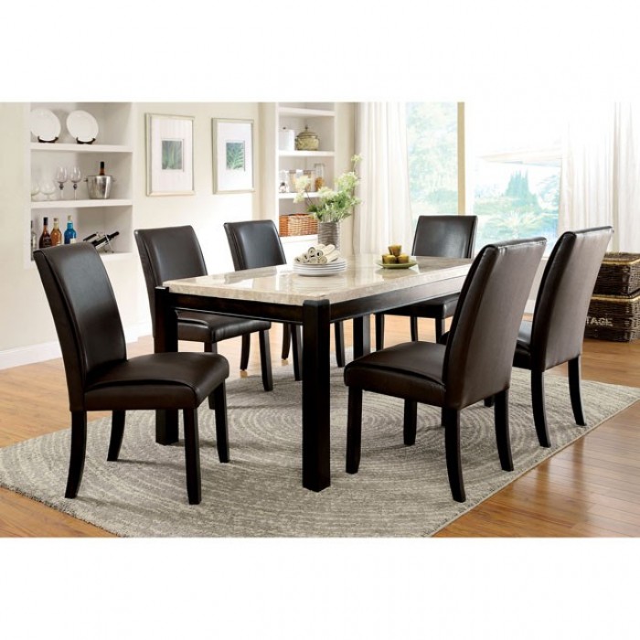 Gladstone Genuine Marble Top Dining Table