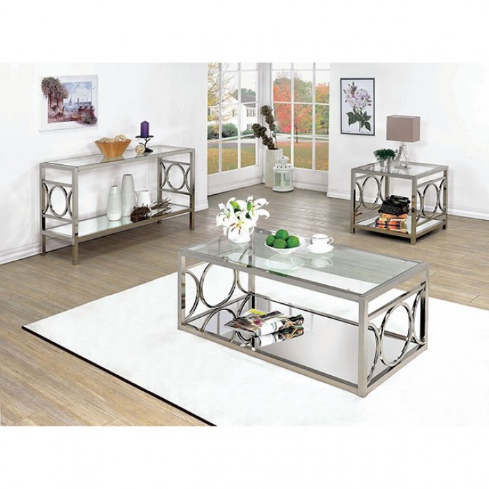 Rylee Side Circle Accents Coffee Table