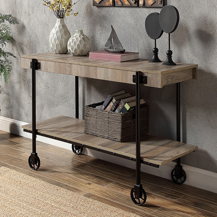 Lobb Replicated Wheel Legs Sofa Table