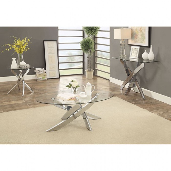 Laila Criss-Cross Base Coffee Table