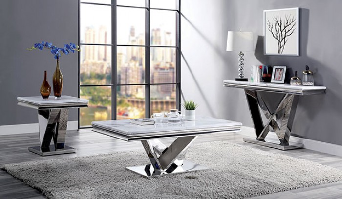 Villarsglane V-style Pedestal Coffee Table