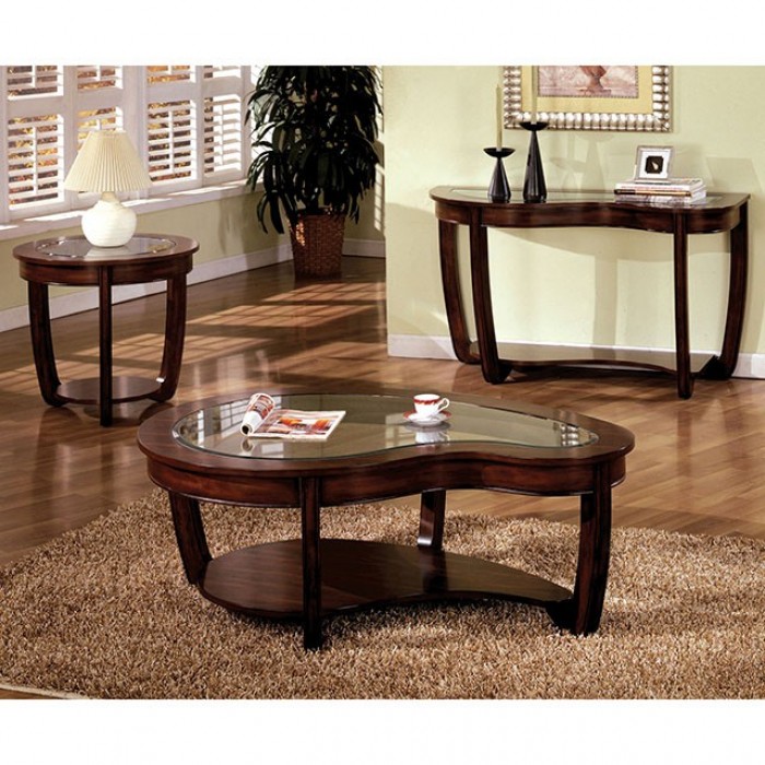 Crystal Falls Irregular Shape Design Coffee Table