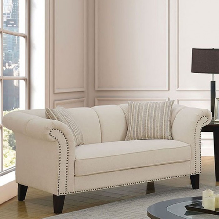 Clarabelle Rolled Arms and Back Loveseat