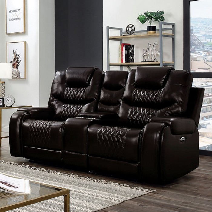 Marley Diamond Stitched Design Power Loveseat