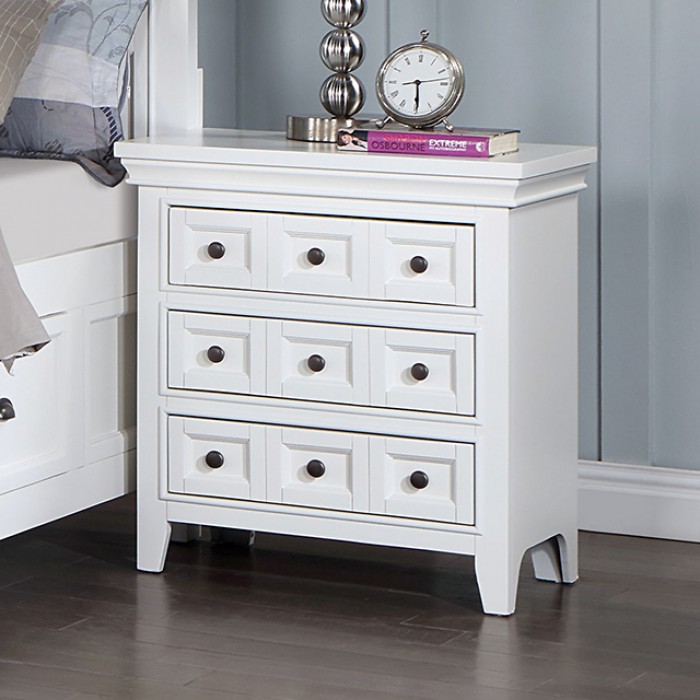 Castile Window Pane-inspired Night Stand