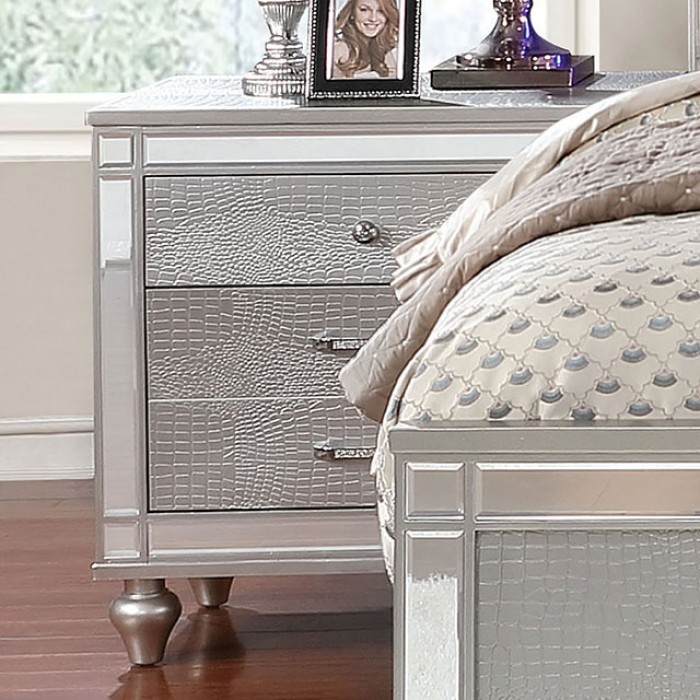 Brachium Crocodile-Textured Detail Nightstand