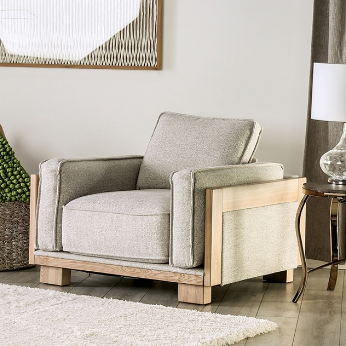 Harstad Block Wooden Legs Chair