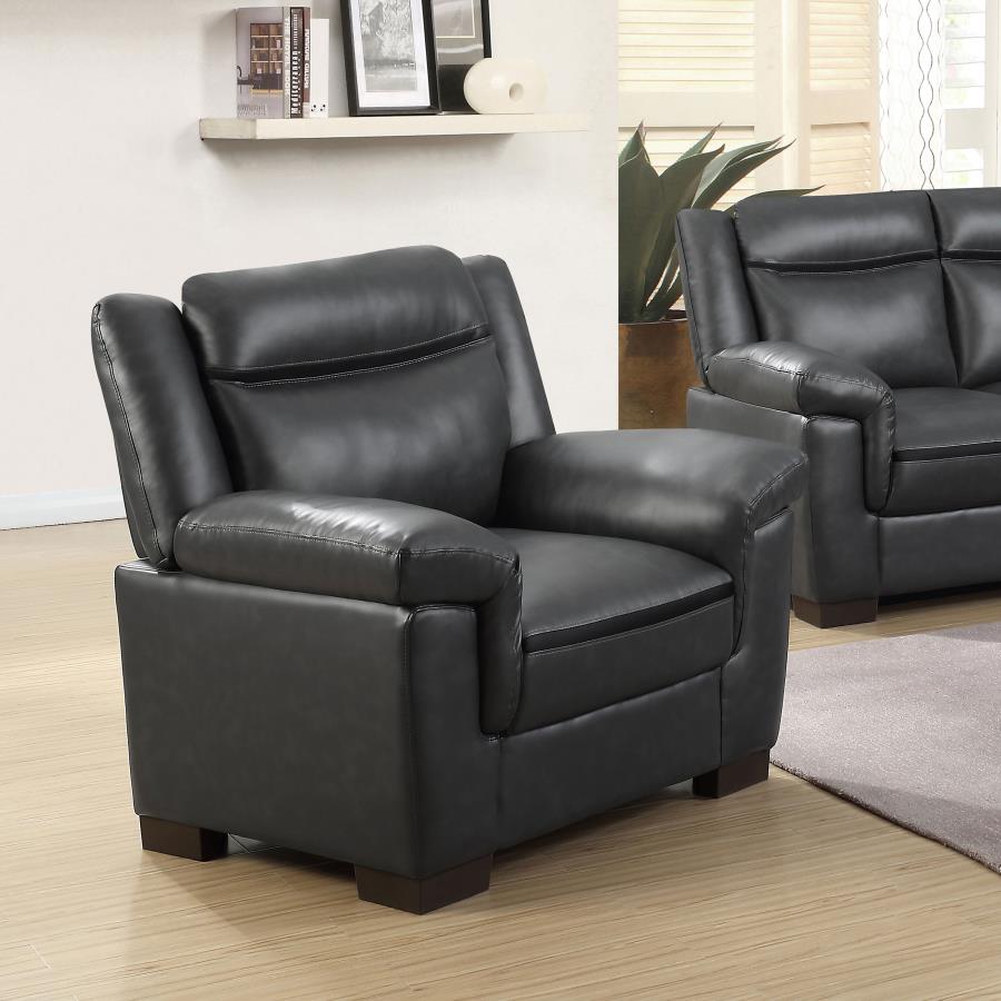 Arabella Upholstered Padded Arm Accent Chair