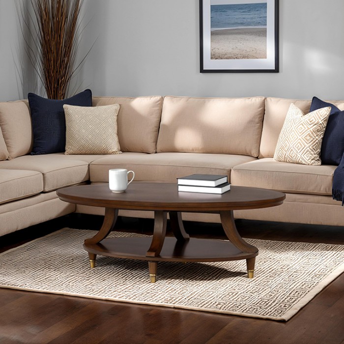 Westerham Modern Oval Cocktail Table