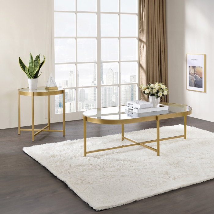 Charrot Oval Shape Design Coffee Table