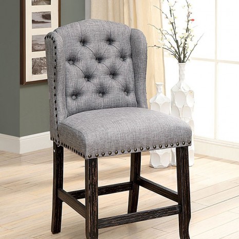 Sania Wingback Inspired Counter Height Chair Set of 2