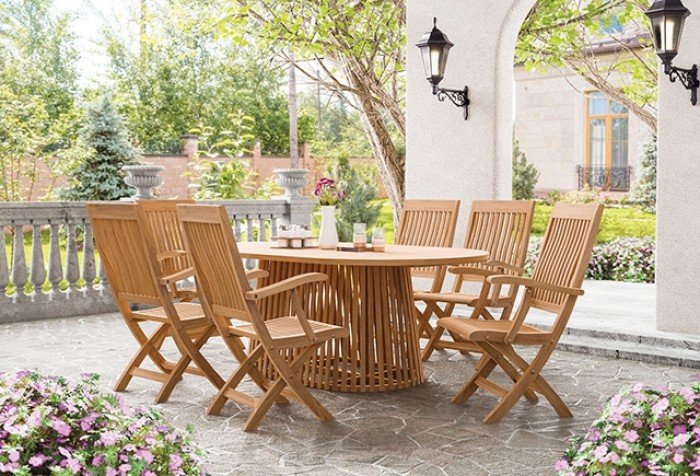 Lovina Transitional Oval Dining Table