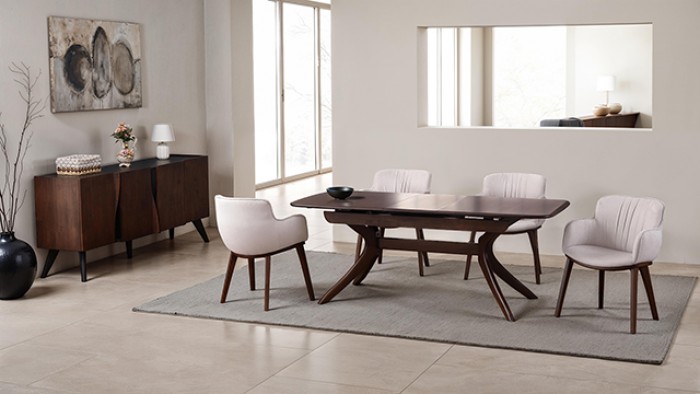 78" Hadsten Mid-Century Modern Dining Table