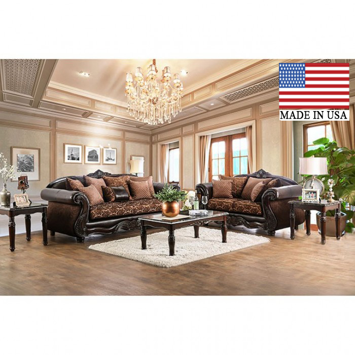 Elpis Traditional Rolled Arms Sofa