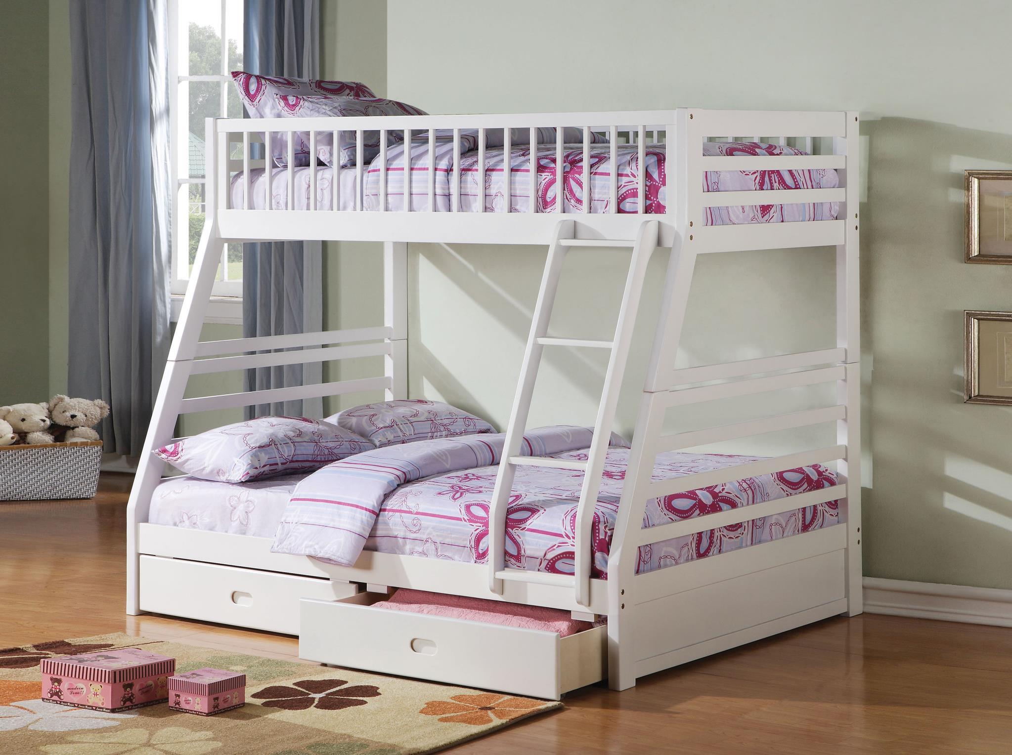 Jason Storage Twin Over Full Convertible Bunk Bed
