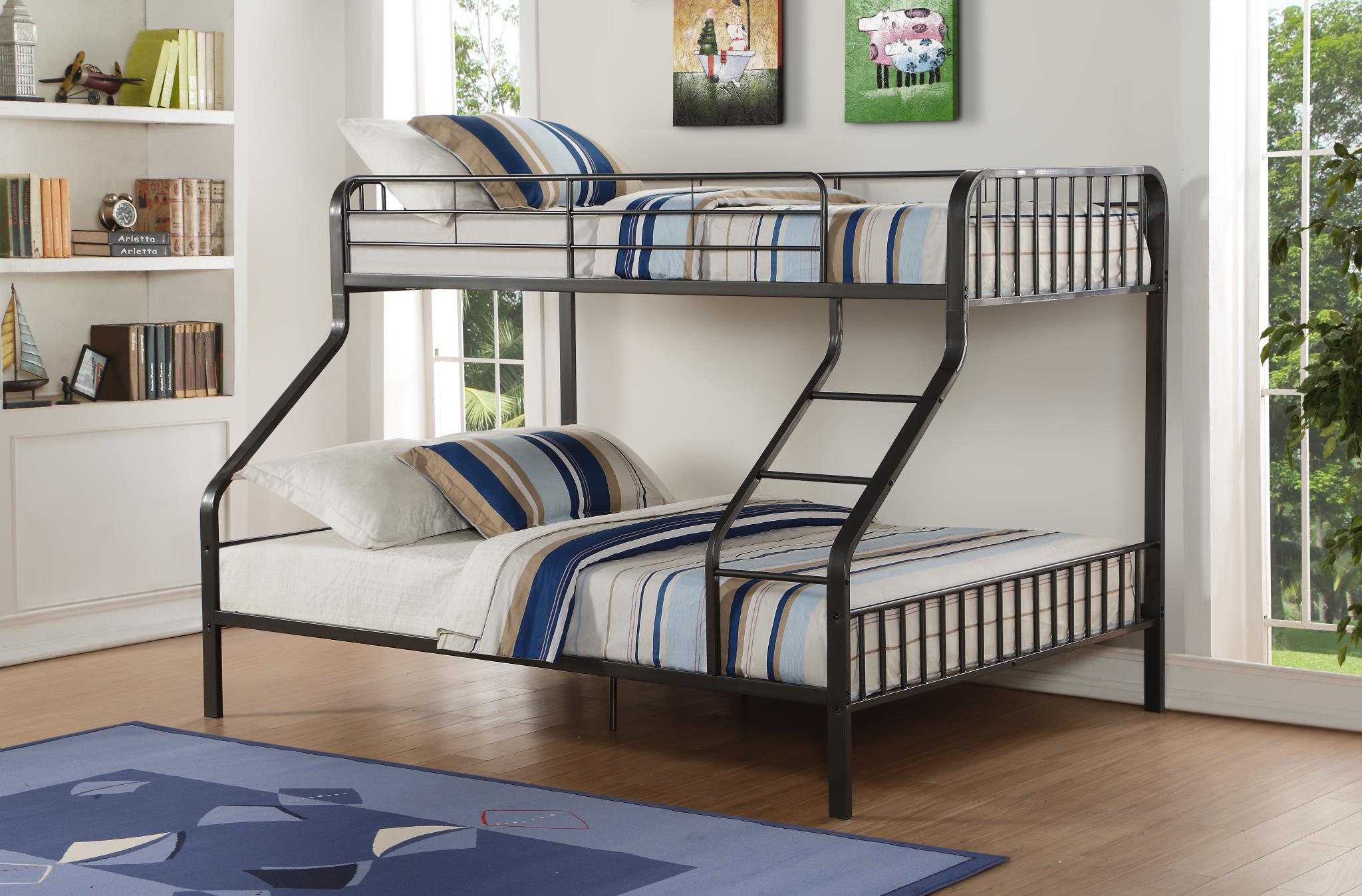 Caius Bunk Bed with Built-In Ladder