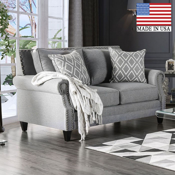 Giovanni Rolled Arms Loveseat