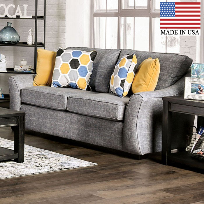 Jarrow Curved Shelter Arms Loveseat