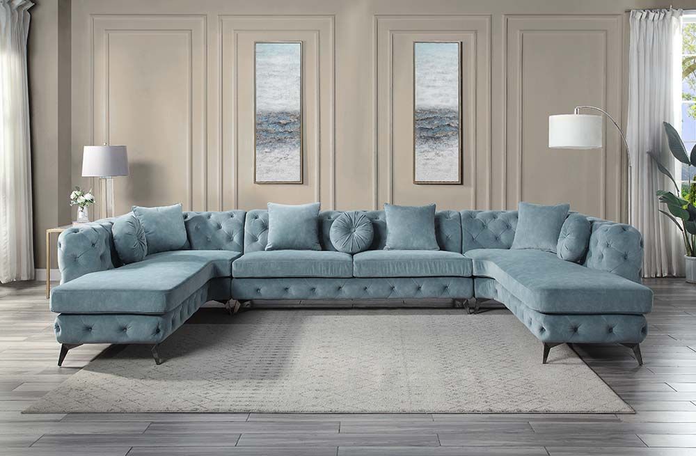 Zerah Sectional Sofa with 7 Pillows