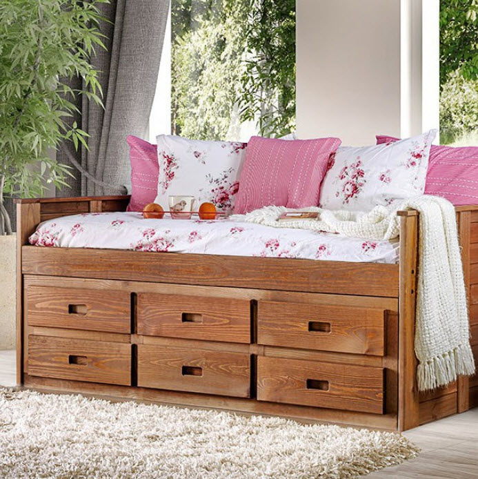 Lia Twin Captain Storage Bed