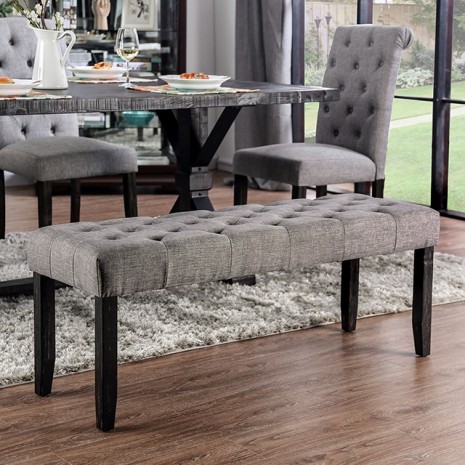 Alfred Button Tufted Bench
