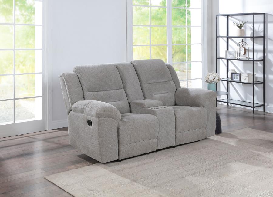 Gilson Chenille Upholstered Reclining Loveseat