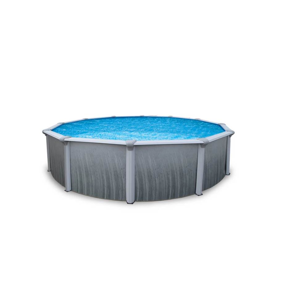 21' Martinique Round Steel Wall Above Ground Pool w/ 7-in Top Rail - 52" Deep 
