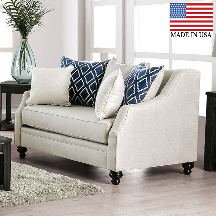 Nefyn Transitional Sloped Arm Loveseat
