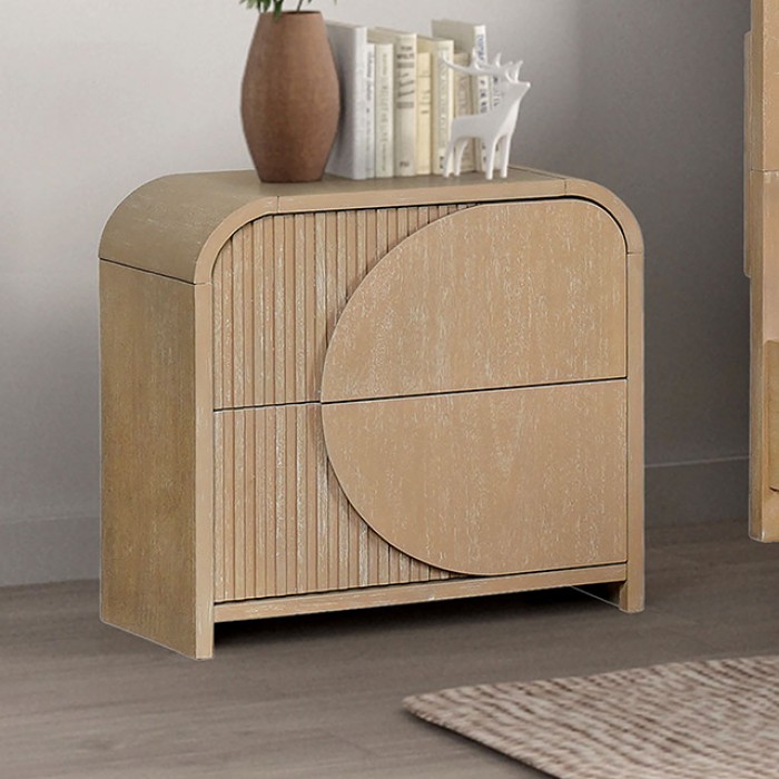 Tangentry Modern 2 Drawer Nightstand