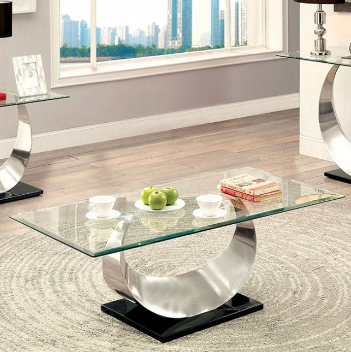 Orla Curved U-Shaped Structure Coffee Table