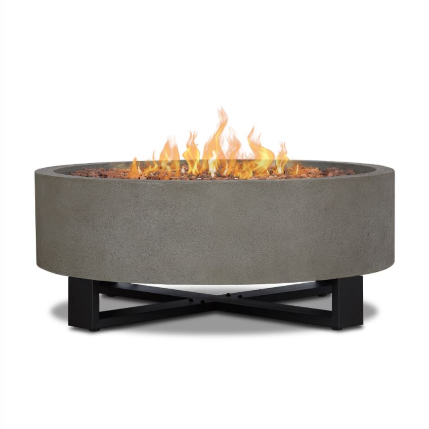 40" Idledale LP Fire Bowl in Glacier Gray
