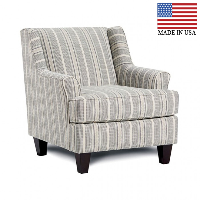 Porthcawl Rounded Arms Striped Chair