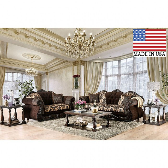 Ronja Wood Trim Traditional Sofa