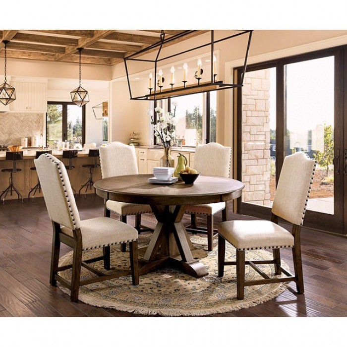Julia Rustic Round Dining Table