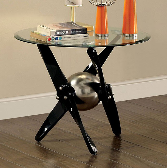 Rylie Propeller Leg Design End Table