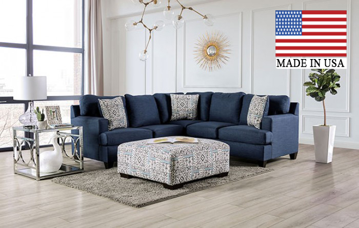 Bayswater Denim-like Sectional Sofa