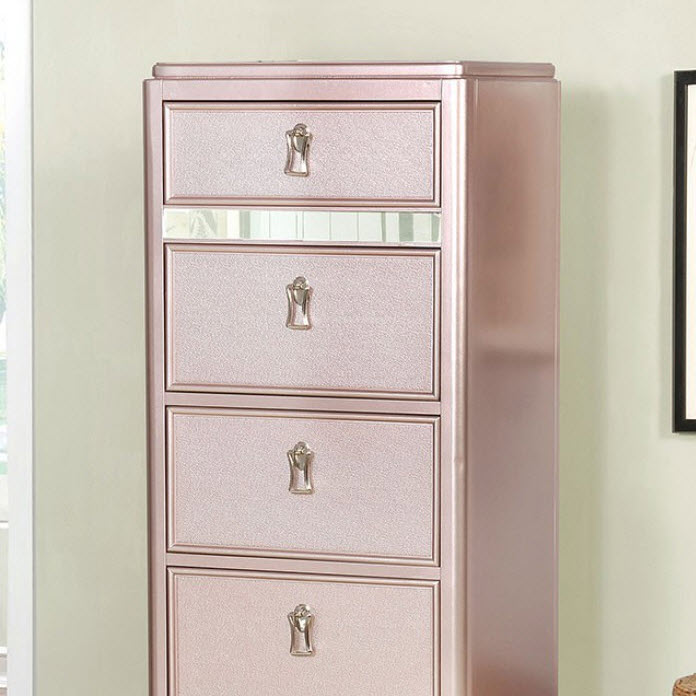 Avior Mirrored accent panels Swivel Chest