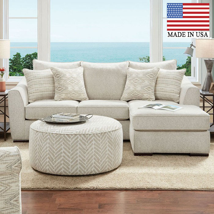 Saltney Welt-Cord Trim Sectional Sofa