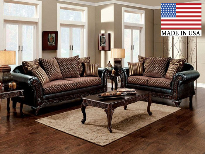 San Roque Traditional Rolled Arms Sofa