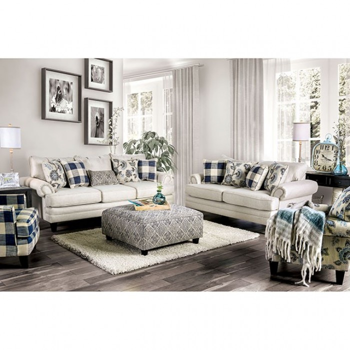 Nash Transitional Rolled Arms Sofa