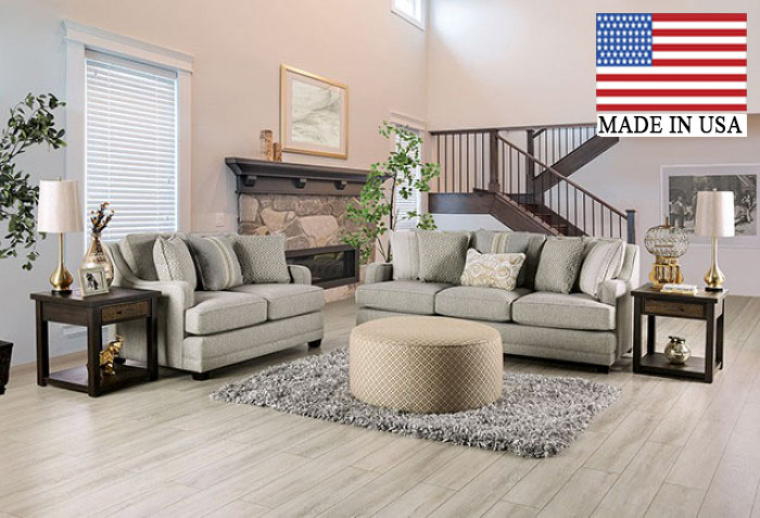 Stephney Transitional Sloped Armrest Sofa